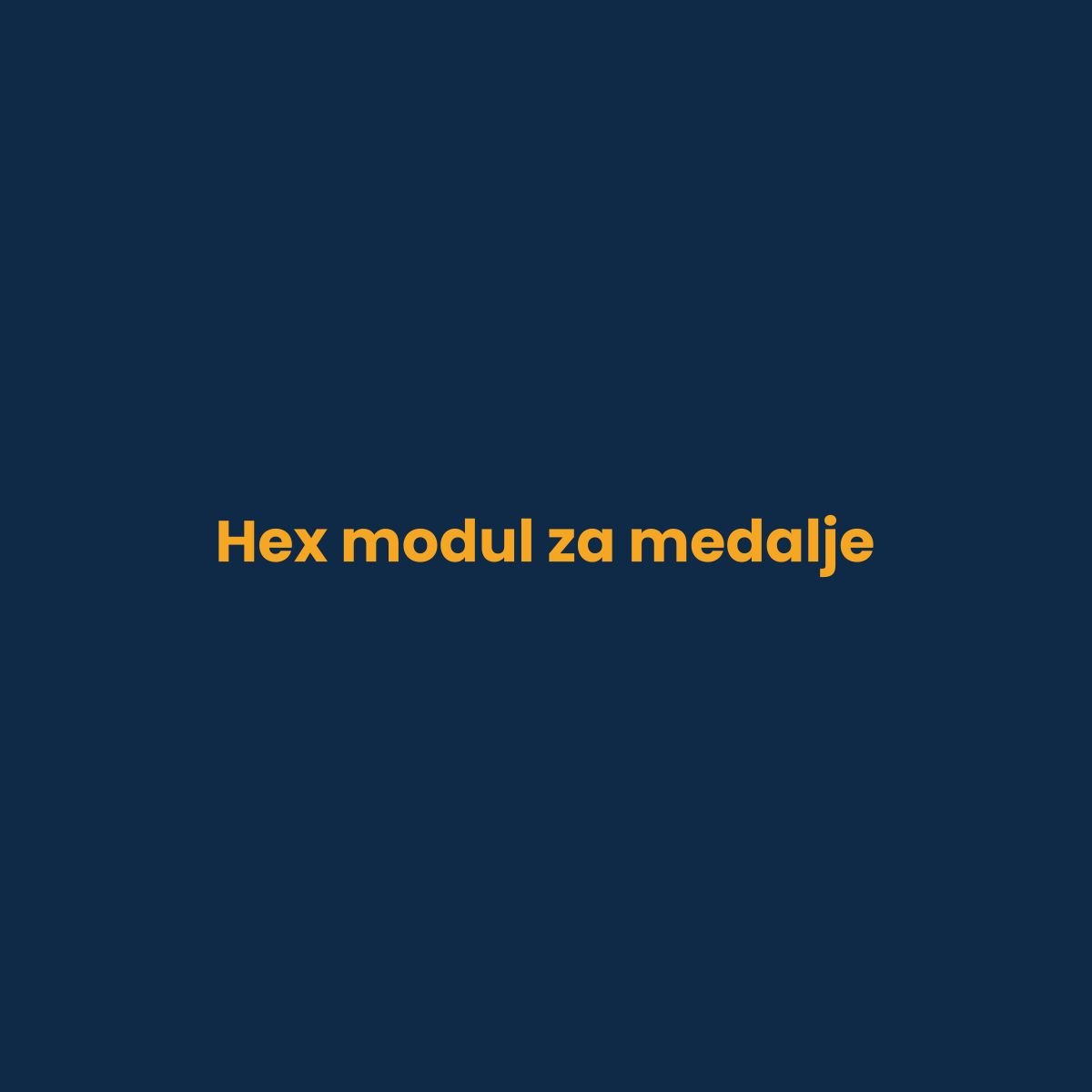 Hex modul za medalje - nemo studio