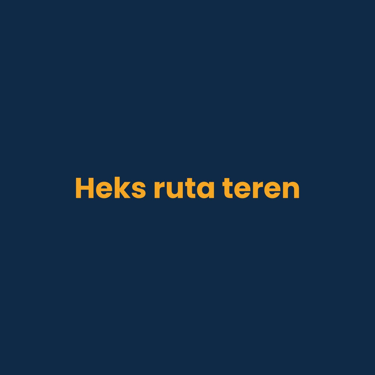 Heks ruta teren modul - nemo studio